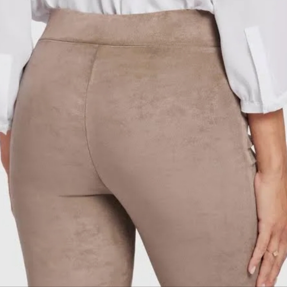 Forever 21 Tan Faux Suede Leggings Sleek and Stylish Size Large NWOT - Picture 9 of 15